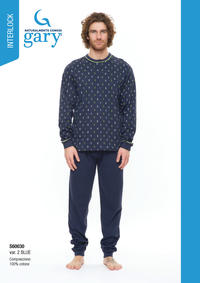 PIGIAMA UOMO M/L S60030 Tellini S.r.l. Ingrosso Abbigliamento